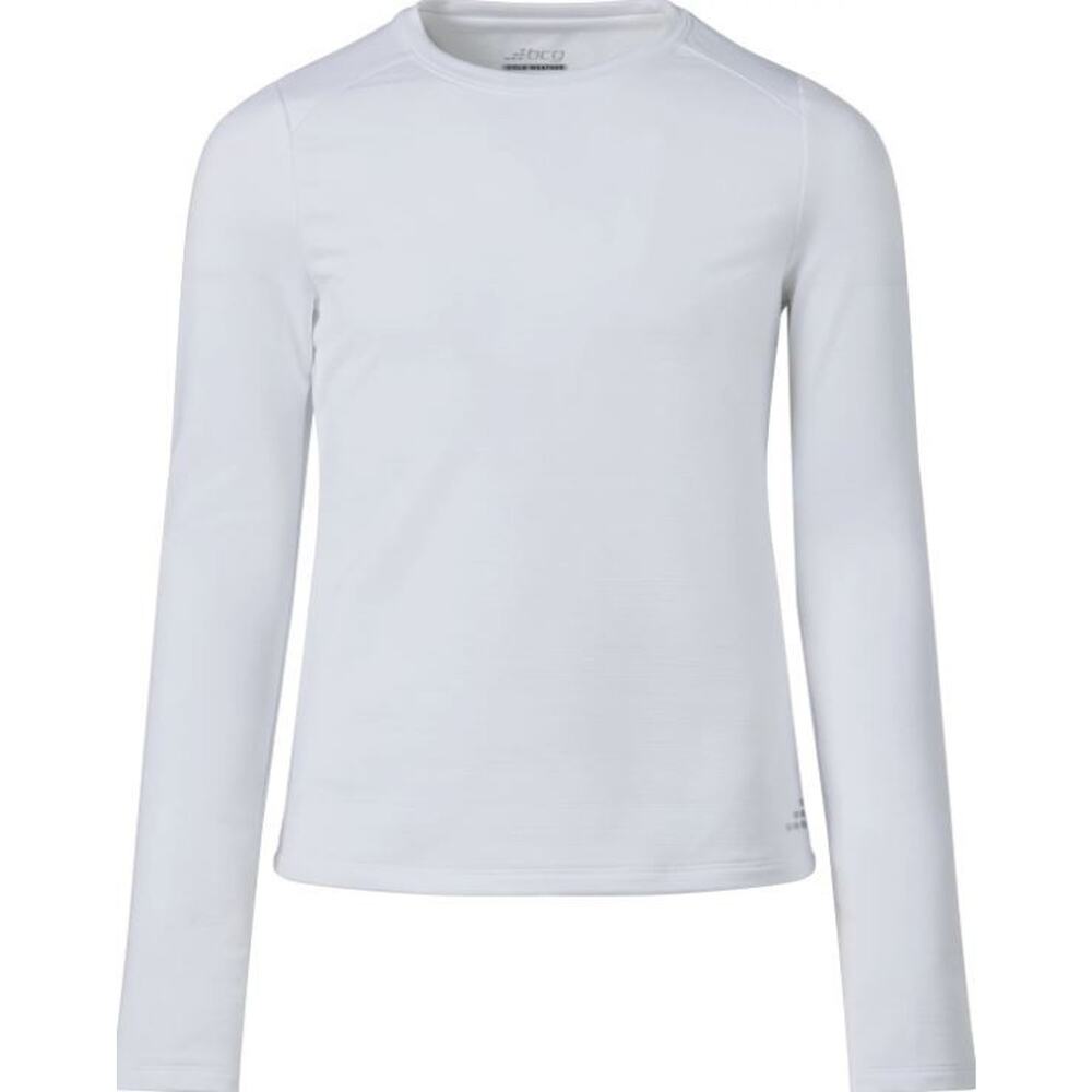 BCG Girls Cold Weather Long Sleeve Moisture Wicking Shirt in White XL(16) $20‎